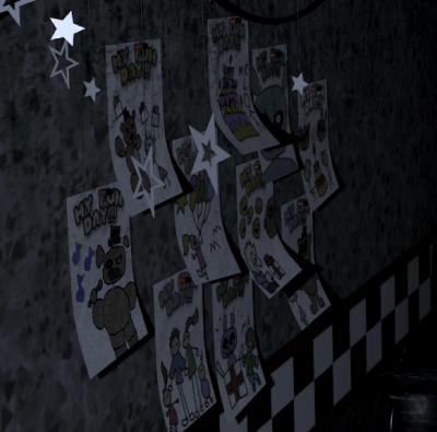 Children’s Pictures in FNaF 1 - FNaFLore.com