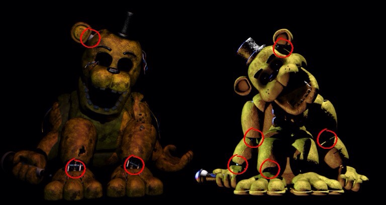 Fredbear Variations - - Fnaf 2 Withered Golden Freddy Full Body